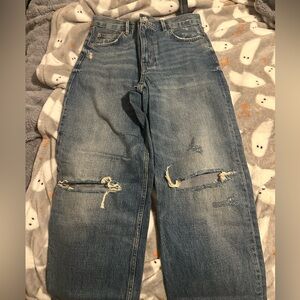 Zara High rise straight jean